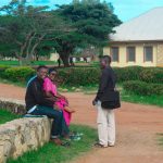Students interacting