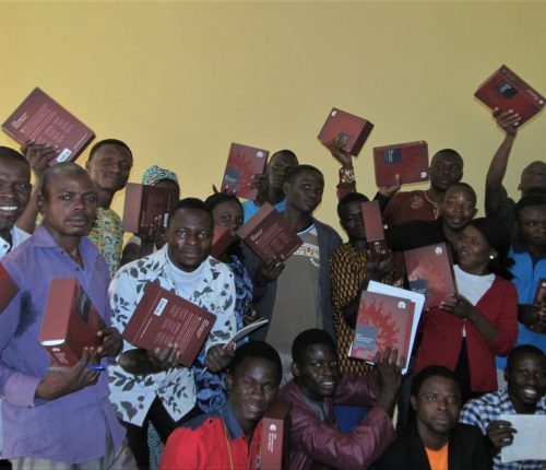 Some students with their Bibles